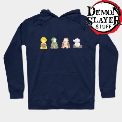 Demon Slayer - Kimetsu No Yaiba Hoodie Navy Blue / S