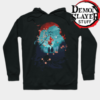 Demon Slayer Tanjiro Hoodie Black / S