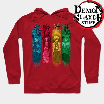 Demon Slayer Team Hoodie Red / S