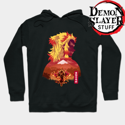 Kyojuro Rengoku Hoodie Black / S