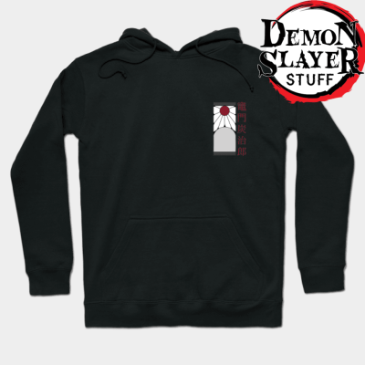 Tanjiro Earring Hoodie Black / S