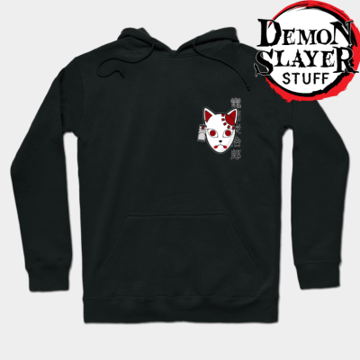 Tanjiro Mask Demon Slayer Hoodie Black / S