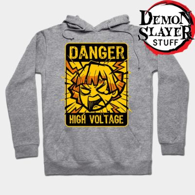 Zenitsu Agatsuma High Voltage Hoodie Gray / S