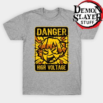 Zenitsu Agatsuma High Voltage T-Shirt Gray / S