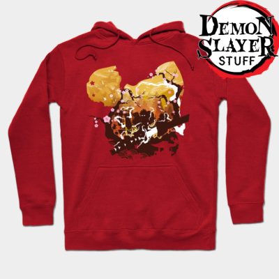 Zenitsu Demon Slayer Hoodie Red / S